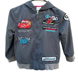 Disney Store Cars Lightning McQueen Jacket
Kids Size 5/6 Hooded Racing Coat